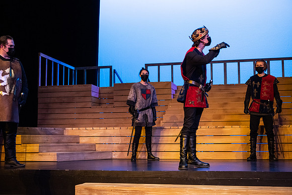 BYU-Idaho theatre department dress rehearsal of Shakespeare's Henry V.