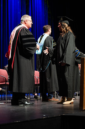 Graduates during convocation for the College of Academic Success & Interdisciplinary Studies. Speakers: Kevin Brower, Jenna Kate Wilson, Tyler Christensen