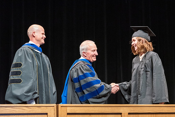 Graduates during convocation of the College of Physical Sciences and Engineering.