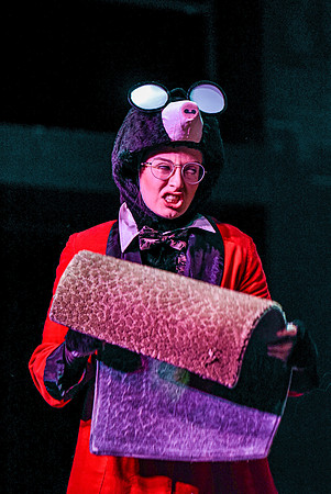 The theatre department's dress rehearsal of the Wind in the Willows in the Snow Drama Theatre.