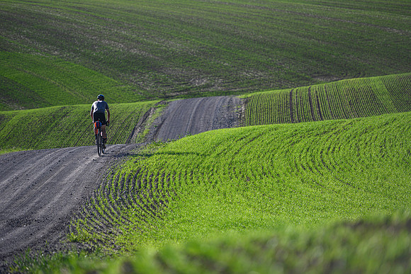 James rides a route starting and ending in Rexburg and looping through Green Canyon and Heisi Hot Springs.