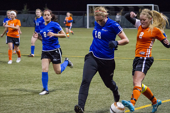 BYU-Idaho students play competitive soccer at the 4-plex on BYU-Idaho campus