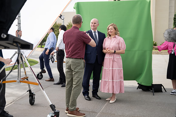 President and Sister Meredith Video Shoot - June 2024