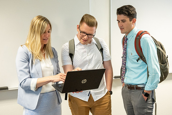 Accounting class taught by Jamie Austad.