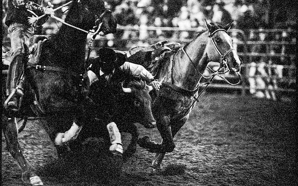 The main event was calf roping