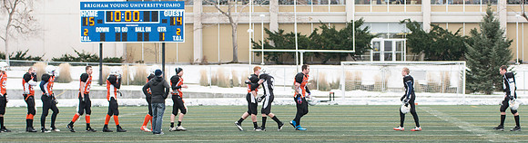 Competitive Football Championship game.