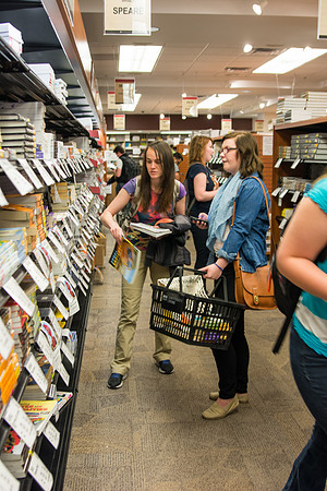 Students come to the University Store to purchase textbooks and other supplies for the spring semester at Brigham Young University-Idaho.