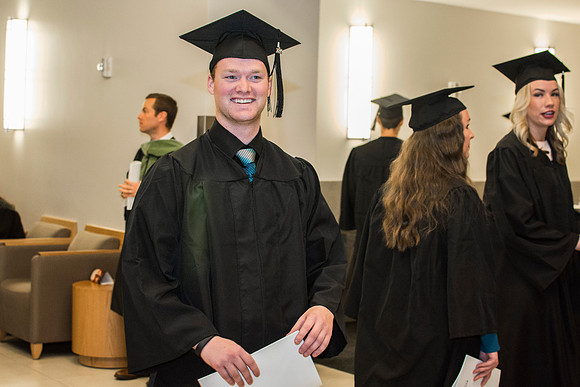 BYU-Idaho Graduate after commencement.
