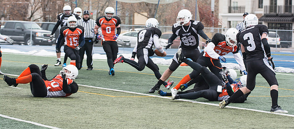 Competitive Football Championship game.