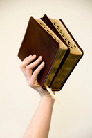 Holding up the scriptures