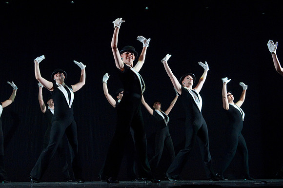 Students perform in dress rehearsal of Extravadance dance performance- Jul 2010
