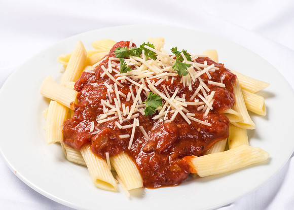 BYU-Idaho Food Service Catering menu item. Pasta with red sauce.