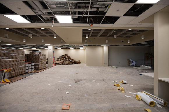 Third floor of the McKay Library in July 2025