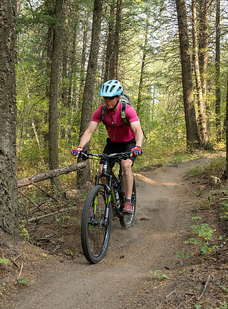 Media Creation Team mountain biking.
