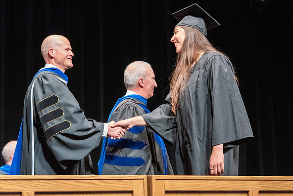 Graduates during convocation of the College of Physical Sciences and Engineering.