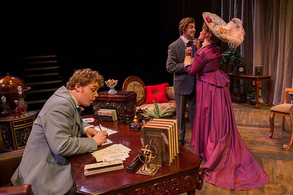 Drama production in the Black Box Theatre directed by Hyrum Conrad.