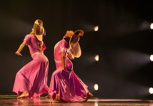 The Department of Theatre and Dance colorful Extravadance performance. Held in the Snow Drama Theatre.