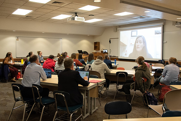 Students in the Education Deparment learn how to effectively use technology in their classrooms during a Teacher Education Technology Conference.