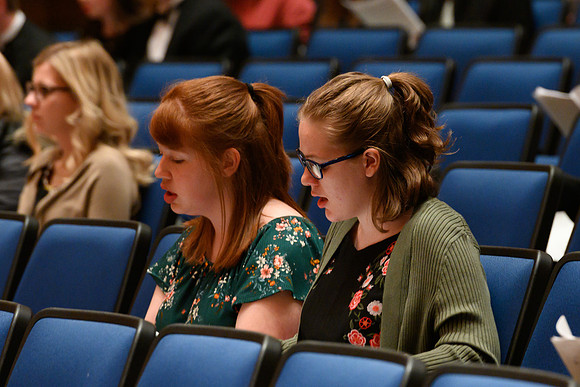BYU-Idaho students and members of the Rexburg community gather to sing new hymns that have been written by the BYU-Idaho Community. (Students, Faculty/Staff,Community)