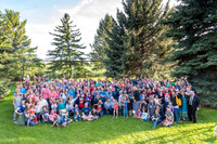 Pathway Worldwide employees and their families gather for a social in Rexburg. 2017