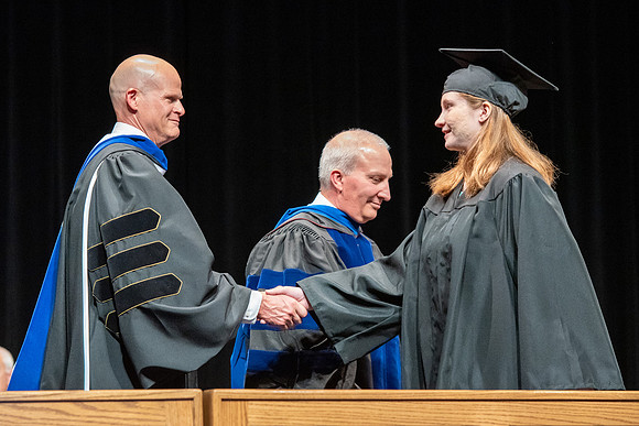 Graduates during convocation of the College of Physical Sciences and Engineering.