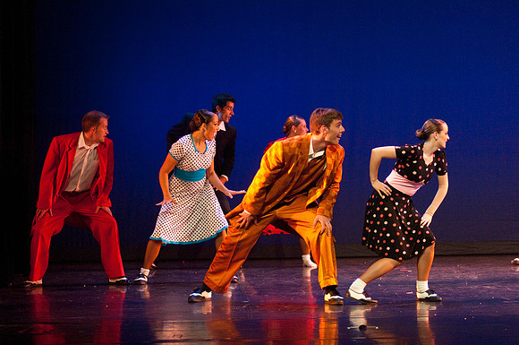 Students perform in dress rehearsal of Extravadance dance performance- Jul 2010