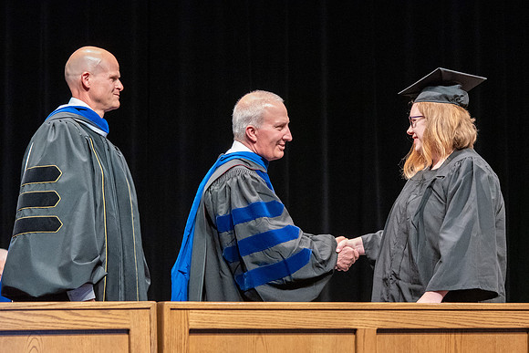 Graduates during convocation of the College of Physical Sciences and Engineering.