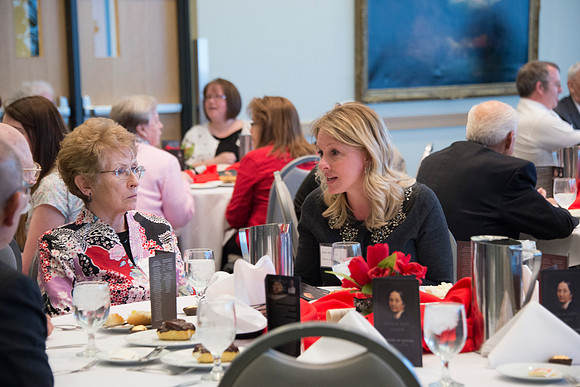 The Eliza R. Snow Society Honors Florence Bowman as she receives the Eliza R. Snow Award.
