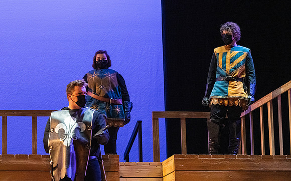 BYU-Idaho theatre department dress rehearsal of Shakespeare's Henry V.