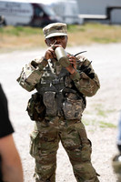 ROTC practices military tatics in an Advantage Airsoft facility.