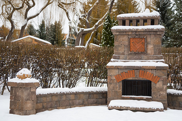 Snowy morning on campus, Fall 2016