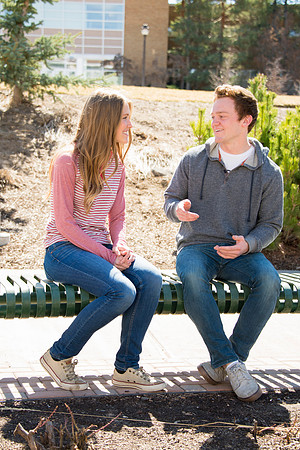 Students Haley Beutler and Cody Pexton.