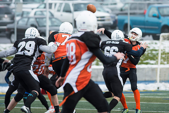Competitive Football Championship game.
