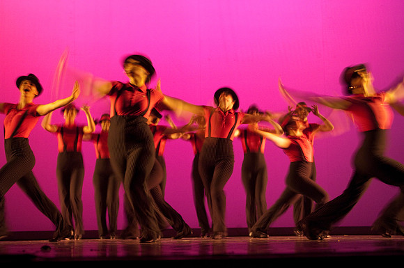 Students perform in dress rehearsal of Extravadance dance performance- Jul 2010