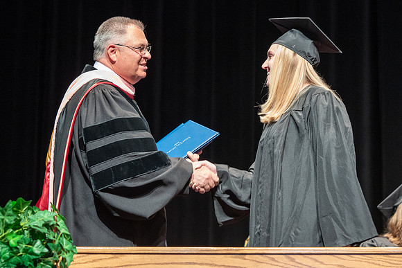 Graduates during Interdisciplinary Studies convocation.