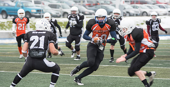 Competitive Football Championship game.