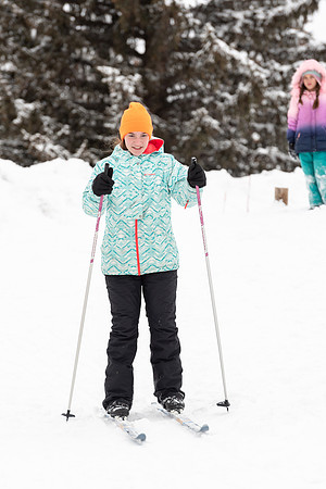 Volunteers and Community members enjoying Winter Fest at the Teton Lakes Golf Course.