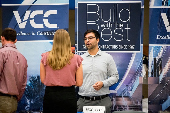 Construction Management major career fair.