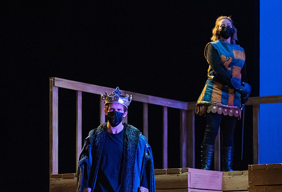 BYU-Idaho theatre department dress rehearsal of Shakespeare's Henry V.