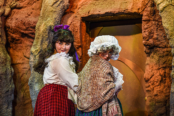 The theatre department's dress rehearsal of the Wind in the Willows in the Snow Drama Theatre.