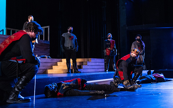 BYU-Idaho theatre department dress rehearsal of Shakespeare's Henry V.