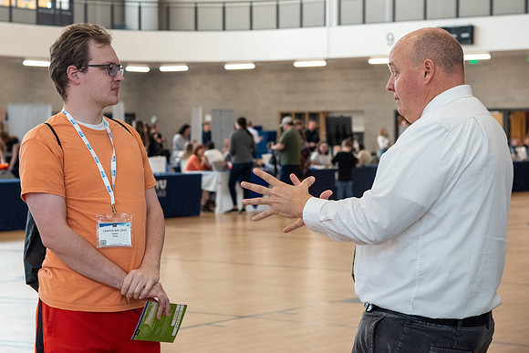 Prospective students learn about the academic departments at BYU-Idaho during Campus Day.