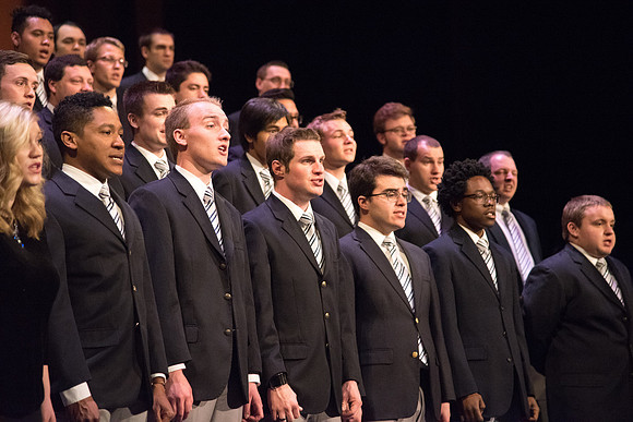 Men and women combined choir