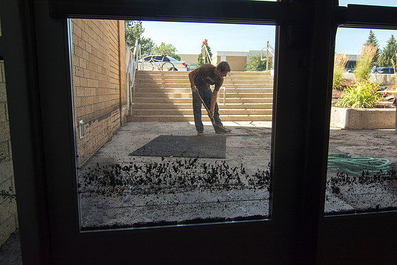 Tuesday, July 15, around 5 pm, a thunderstorm came through Rexburg , Idaho and dumped 1.15 inches (according to the National Weather Service) of rain and hail in less then an hour, All that rain racin