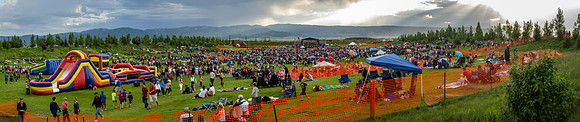 Celebrate America, an Independence Day Celebration at the Huntsman Springs Golf Course in Driggs, Idaho. It was free fun for everyone, bounce toys for kids and a concert featuring two of the original