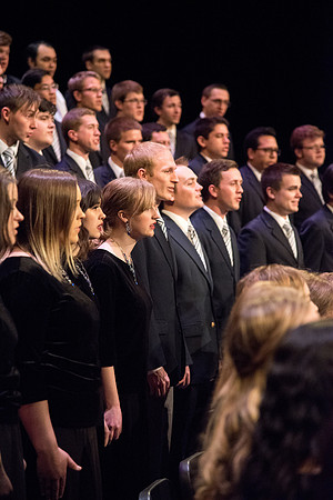Men and women combined choir