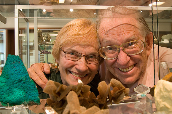 Keith and Mauna Proctor donated an extensive collection of minerals to the BYU-Idaho Geology Museum.