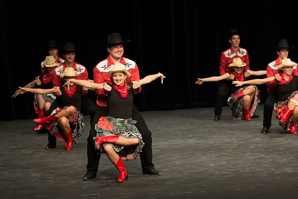 Dance performance in Green River Wyoming.