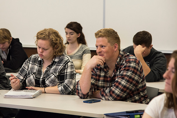 Animal Science majors listen and learn in the classroom.