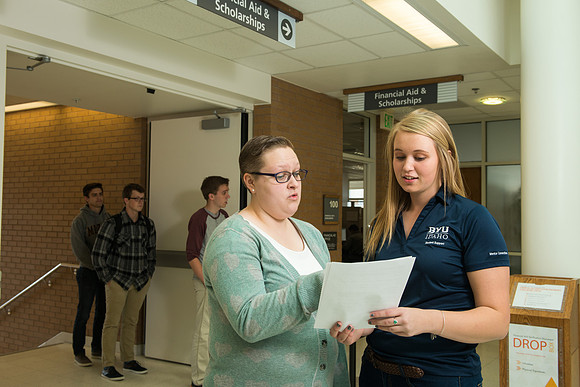 Student volunteers in Student Support work with new students in a Mentoring Program.